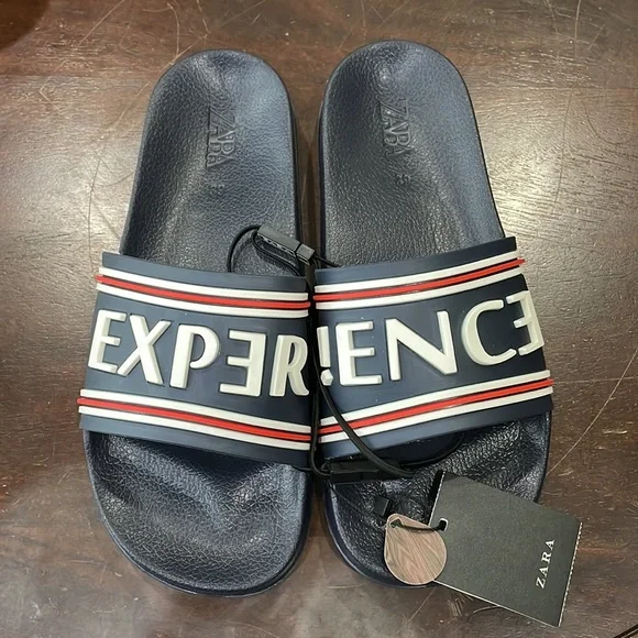 NWT • Zara • Tricolor Slides - Picture 2 of 6